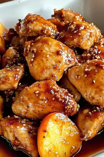 Spicy Jalapeño Peach Chicken