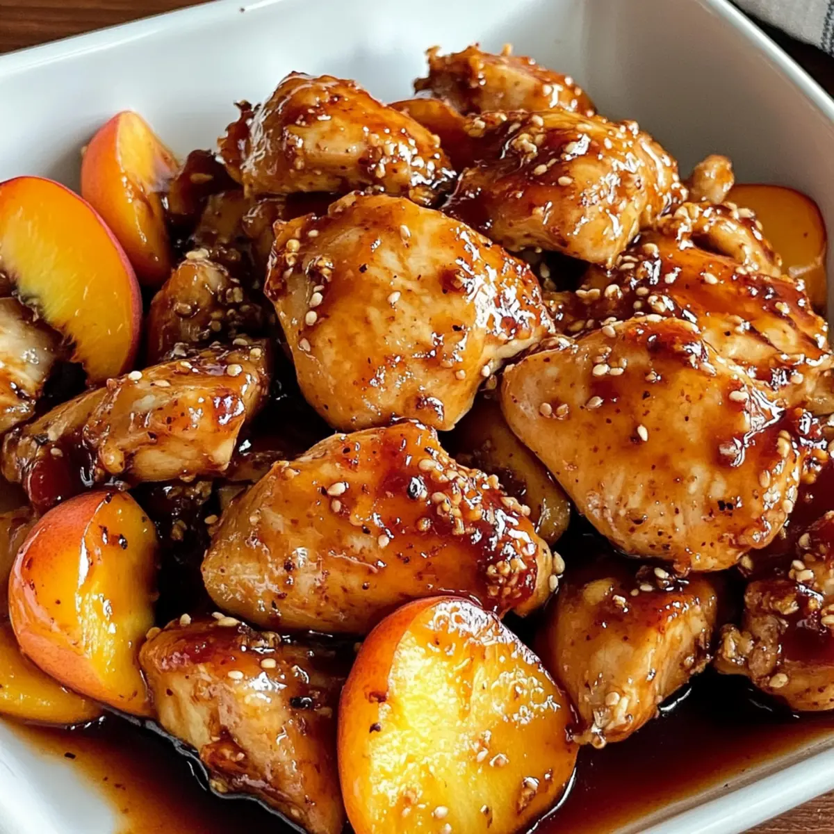 Spicy Jalapeño Peach Chicken