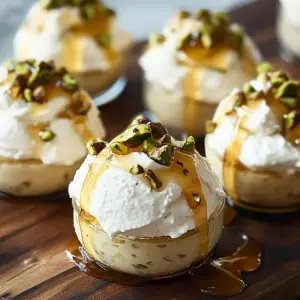 No-Bake Ricotta Cups with Honey and Pistachios