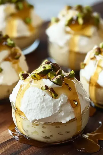 No-Bake Ricotta Cups with Honey and Pistachios