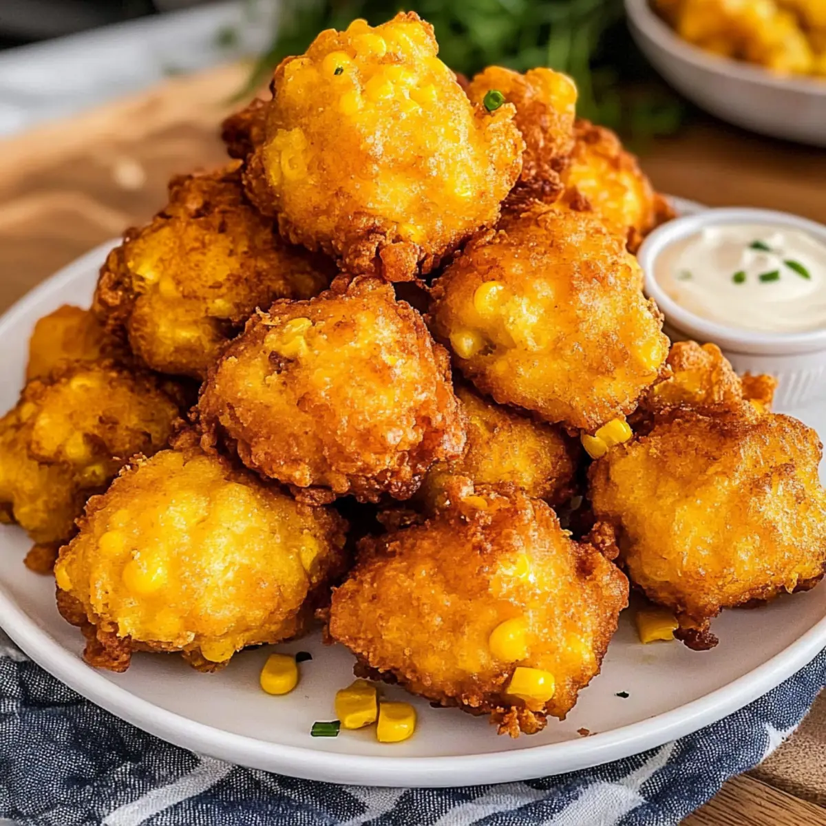 Corn Fritters (Crispy & Golden)