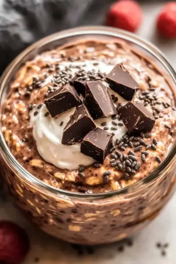 Chocolate Protein Overnight Oats