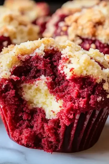 Red Velvet Cream Cheese Muffins