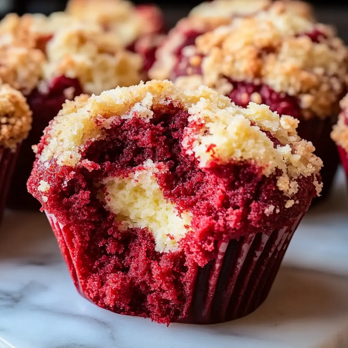 Red Velvet Cream Cheese Muffins