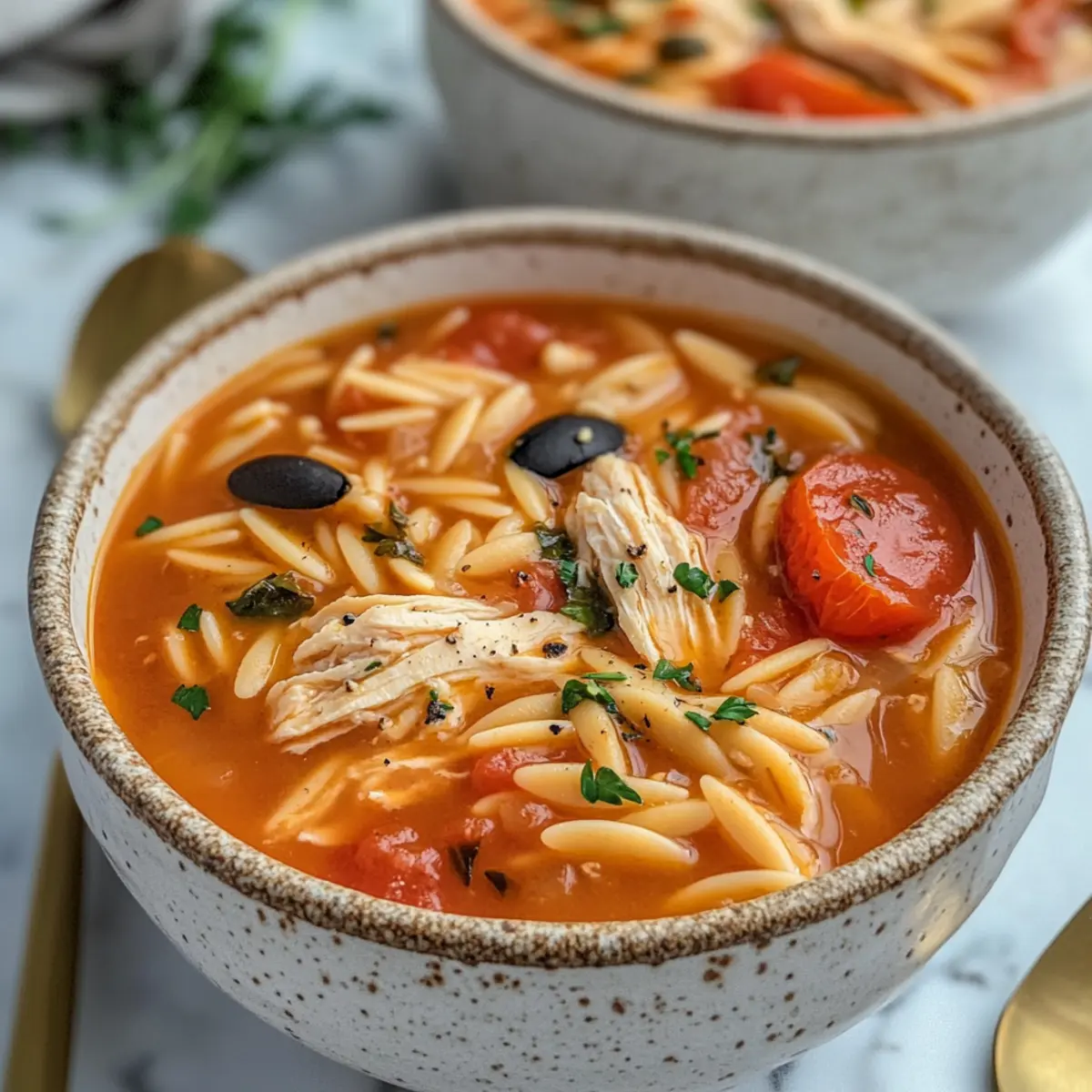 Chicken Orzo Tomato Soup