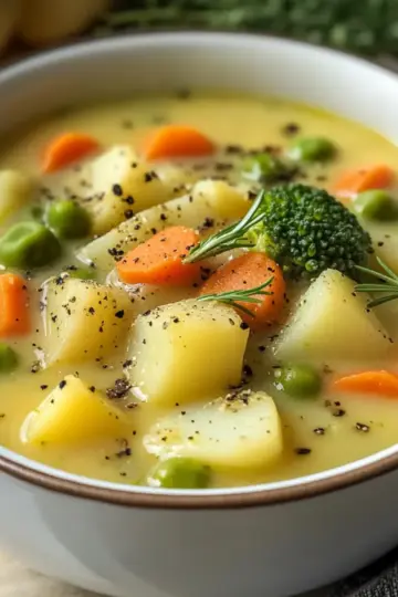 One-Pot Creamy Vegetable Soup