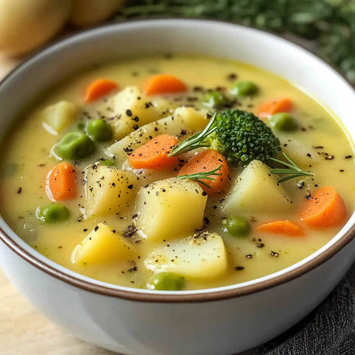One-Pot Creamy Vegetable Soup