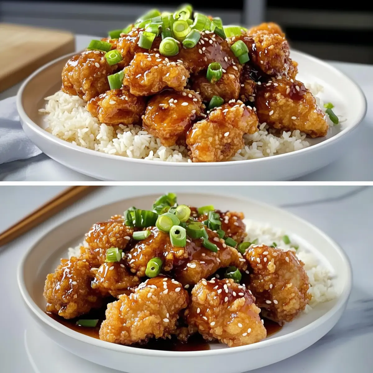 Double Crunch Honey Garlic Chicken