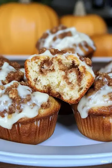 Pumpkin Streusel Cream Cheese Muffins