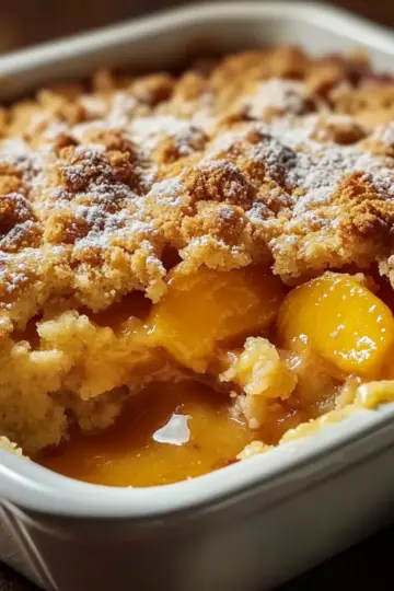 Peach Cobbler Dump Cake