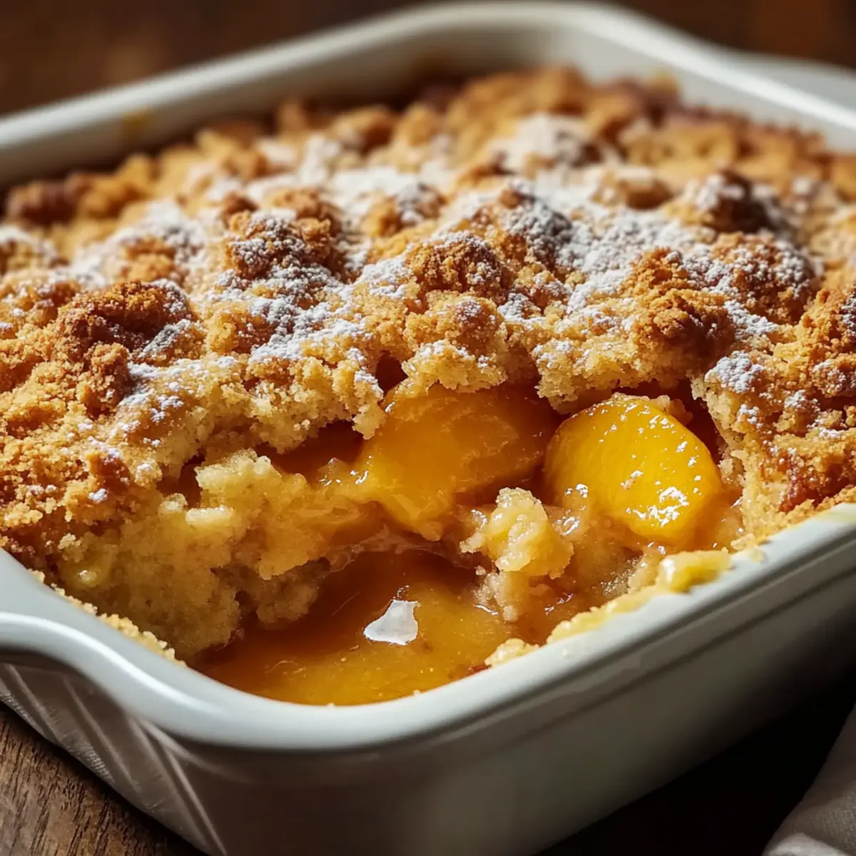 Peach Cobbler Dump Cake