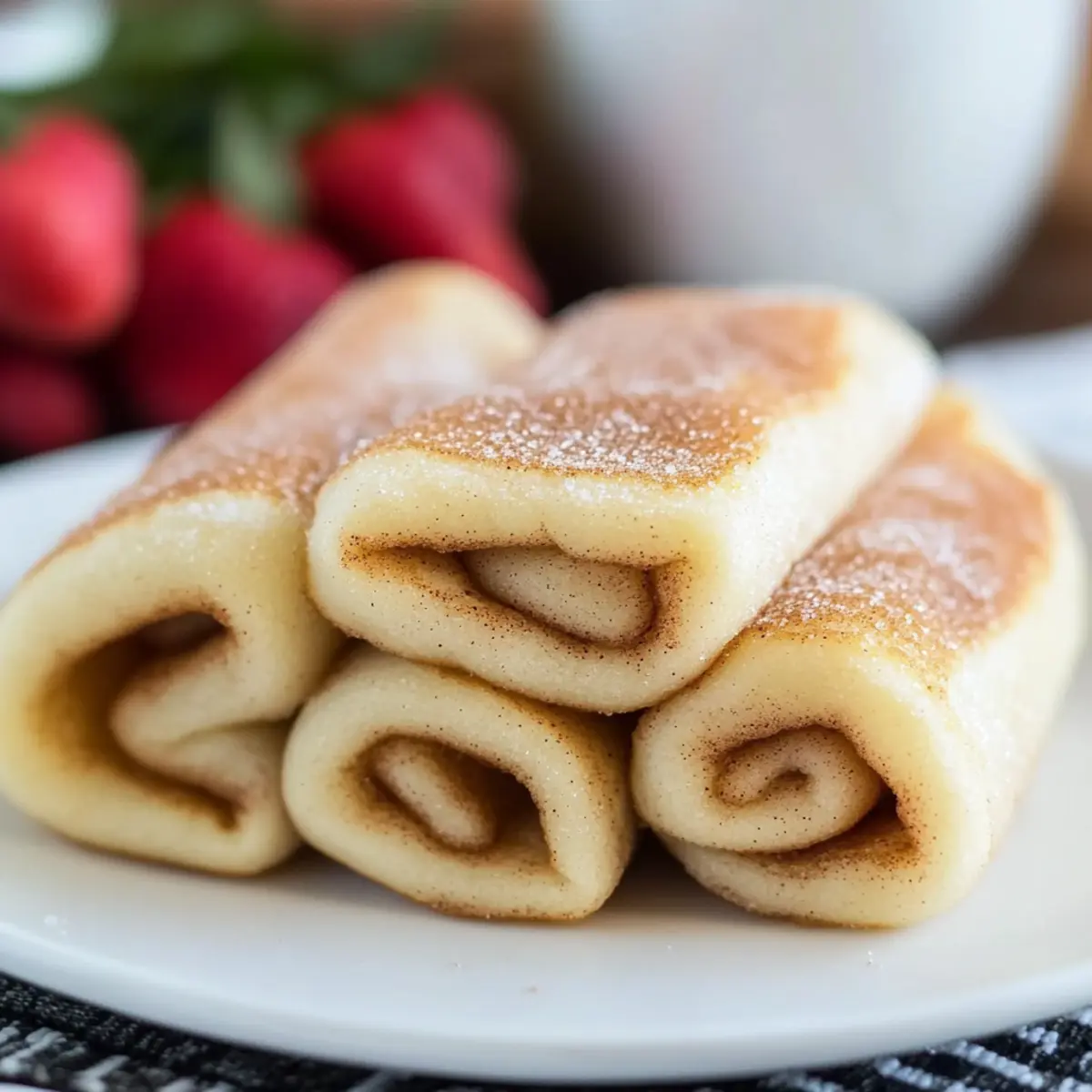 Cinnamon Sugar Pancake Rolls