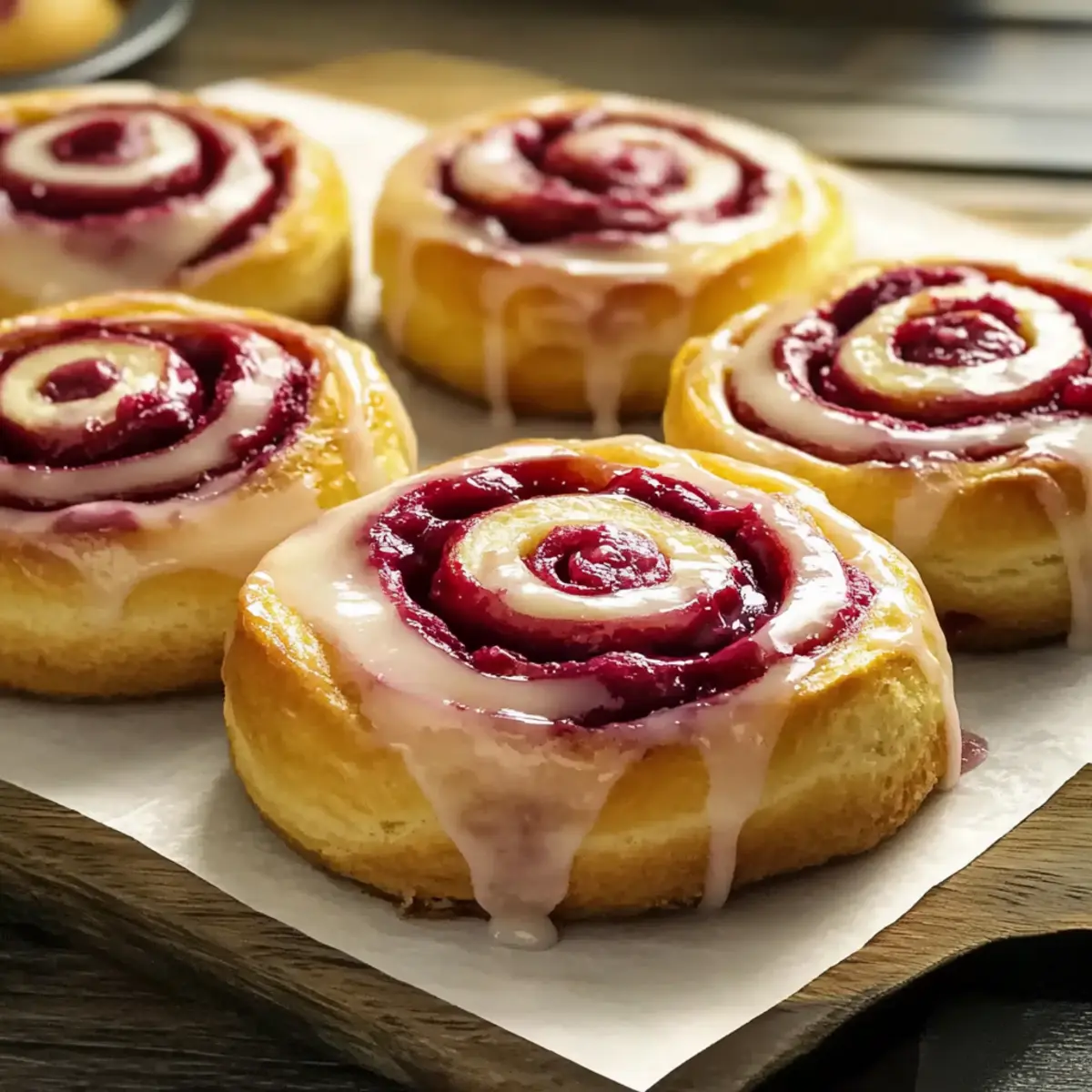 Lemon Raspberry Rolls