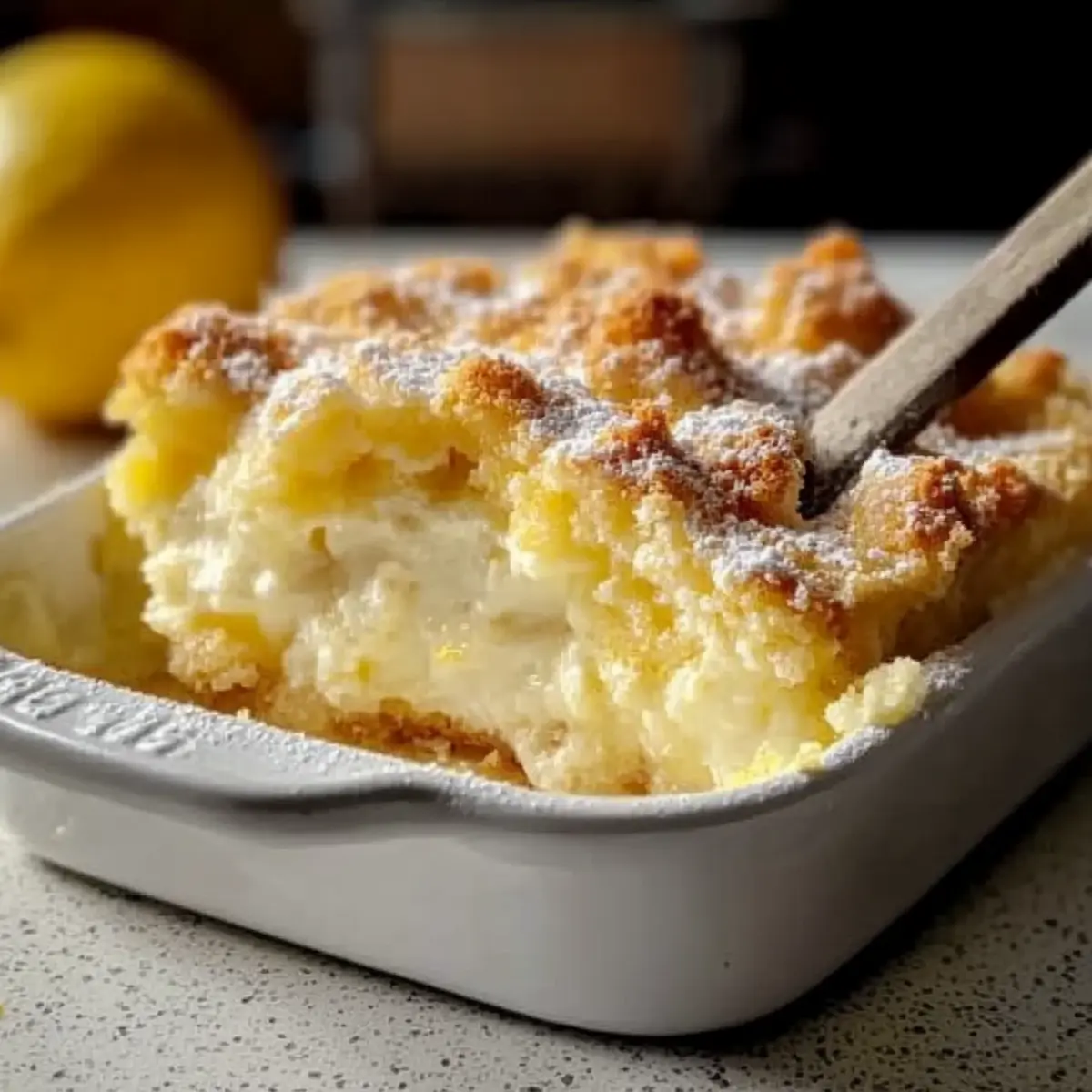 Lemon Cream Cheese Dump Cake