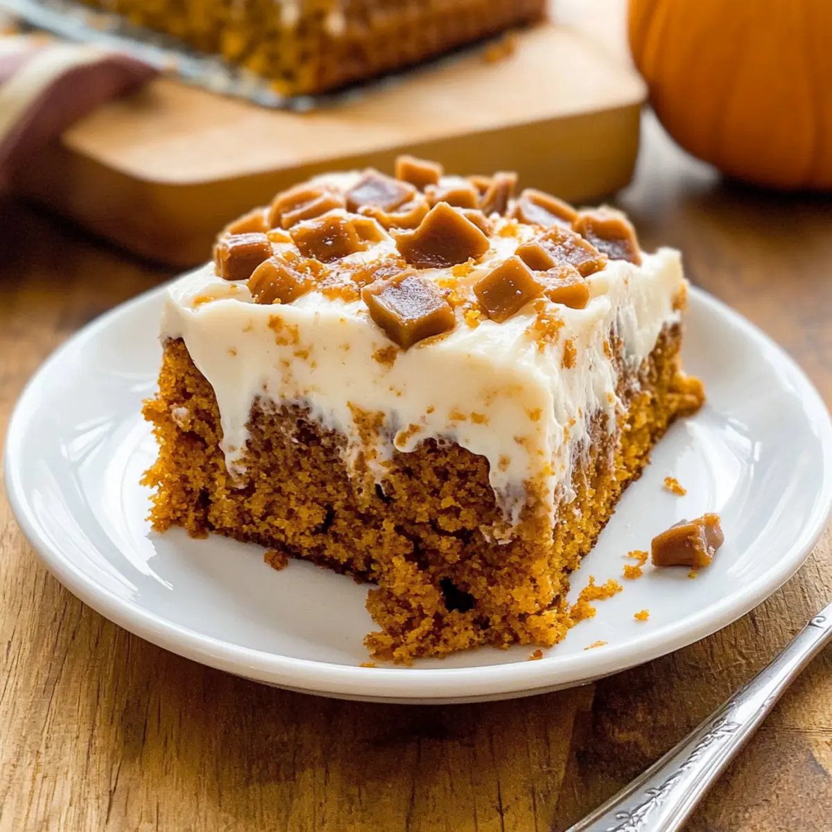Pumpkin Poke Cake