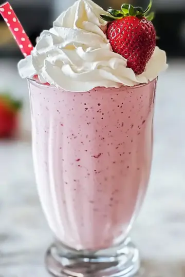 The Best Strawberry Milkshake