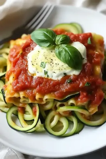 Zucchini Noodles with Marinara Sauce