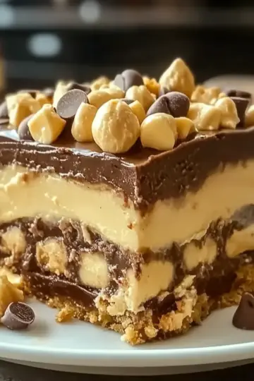 No-Bake Peanut Butter Lasagna
