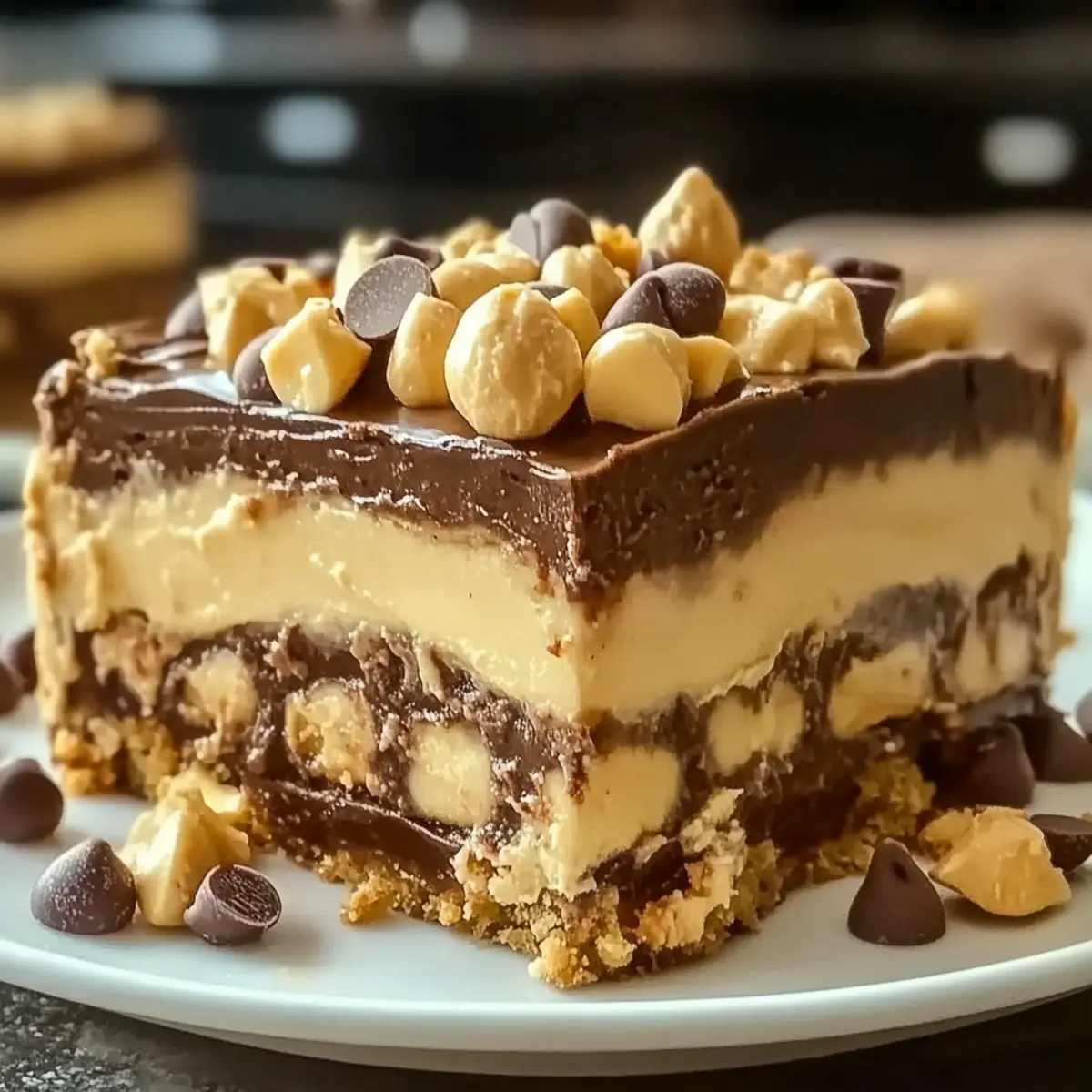 No-Bake Peanut Butter Lasagna