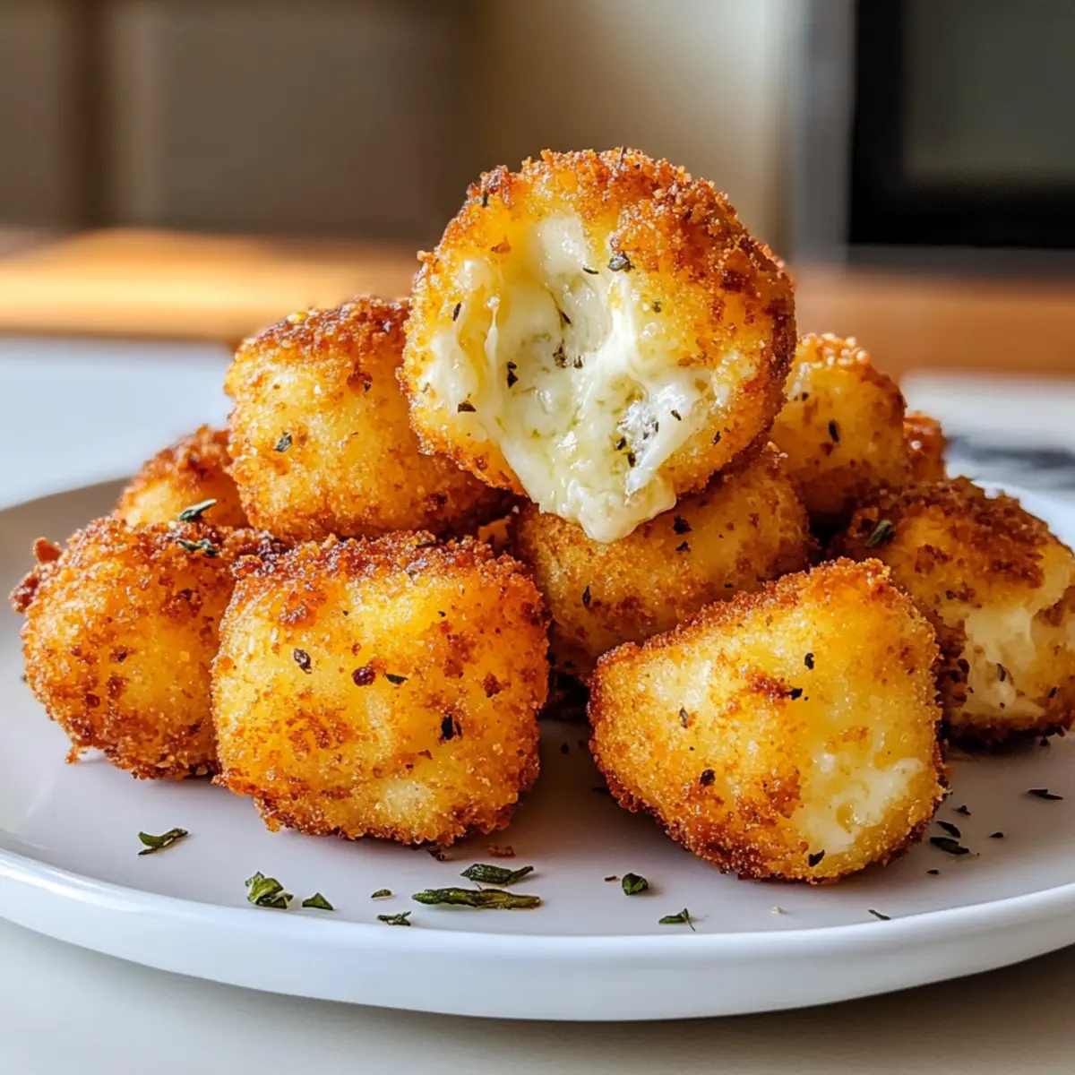 Crispy Cottage Cheese Mozzarella Bites