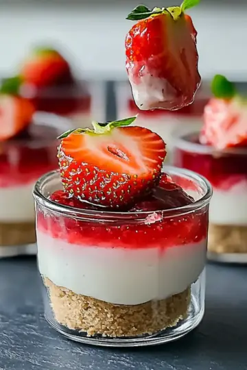 No-Bake Strawberry Cheesecake Cups