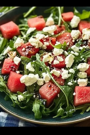 Arugula Watermelon Feta Salad