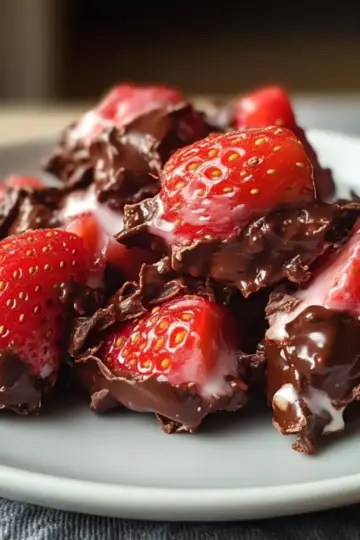 Chocolate Strawberry Yogurt Clusters