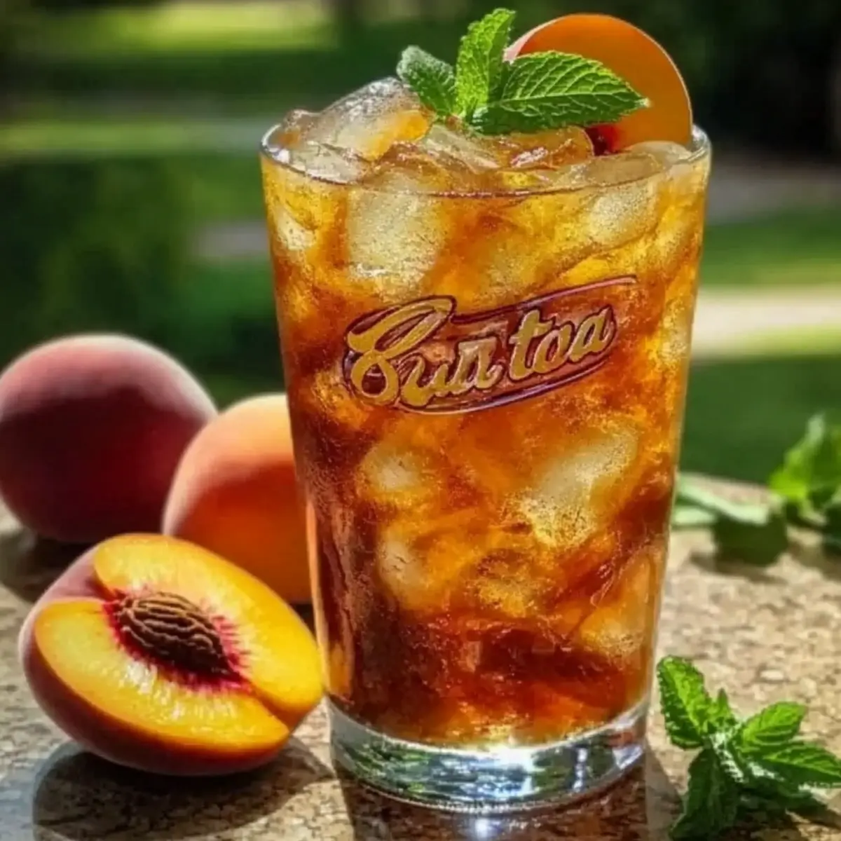 Sweet Peach Iced Tea