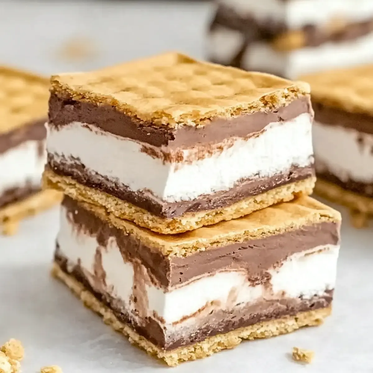 Frozen S'mores Bars