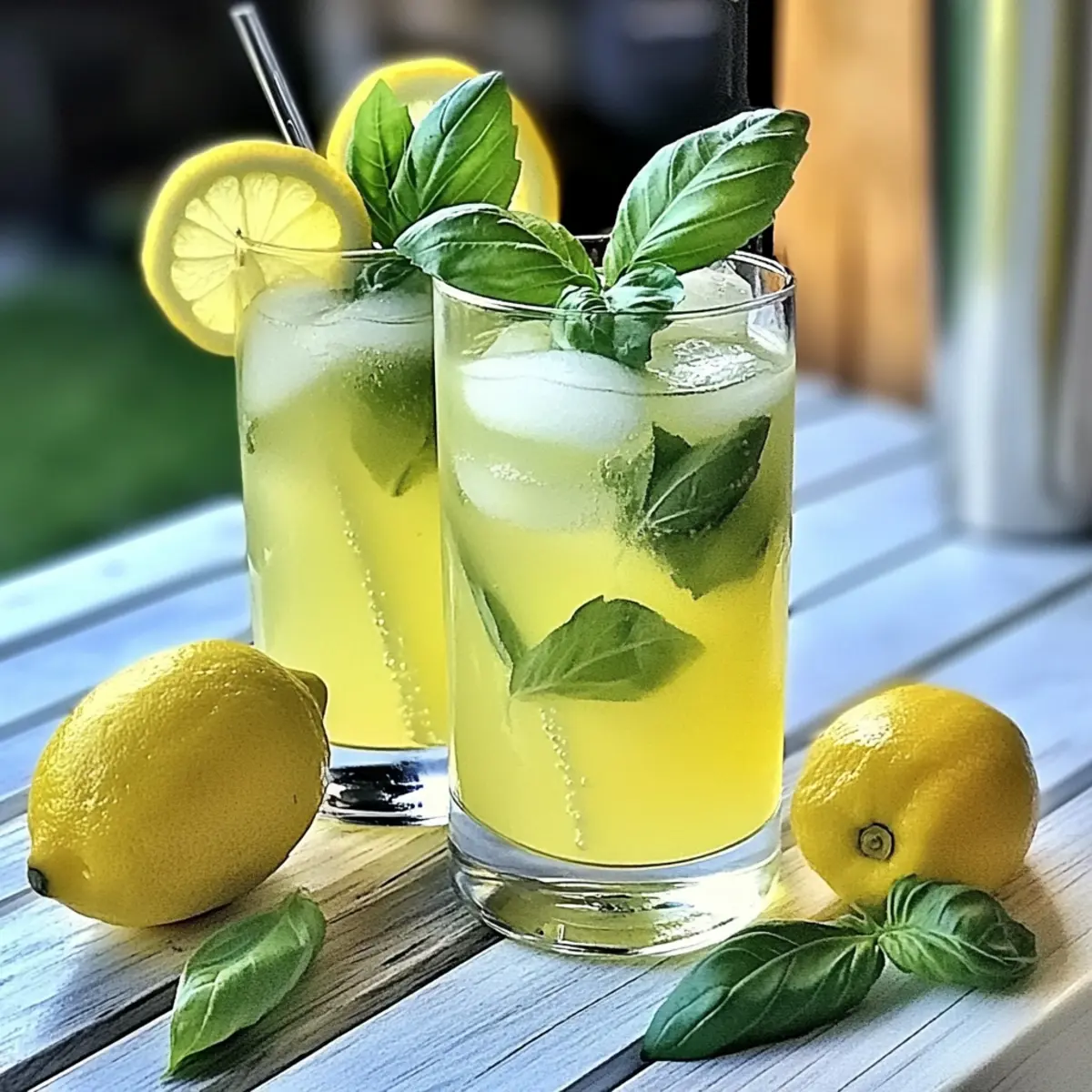 Homemade Basil Lemonade