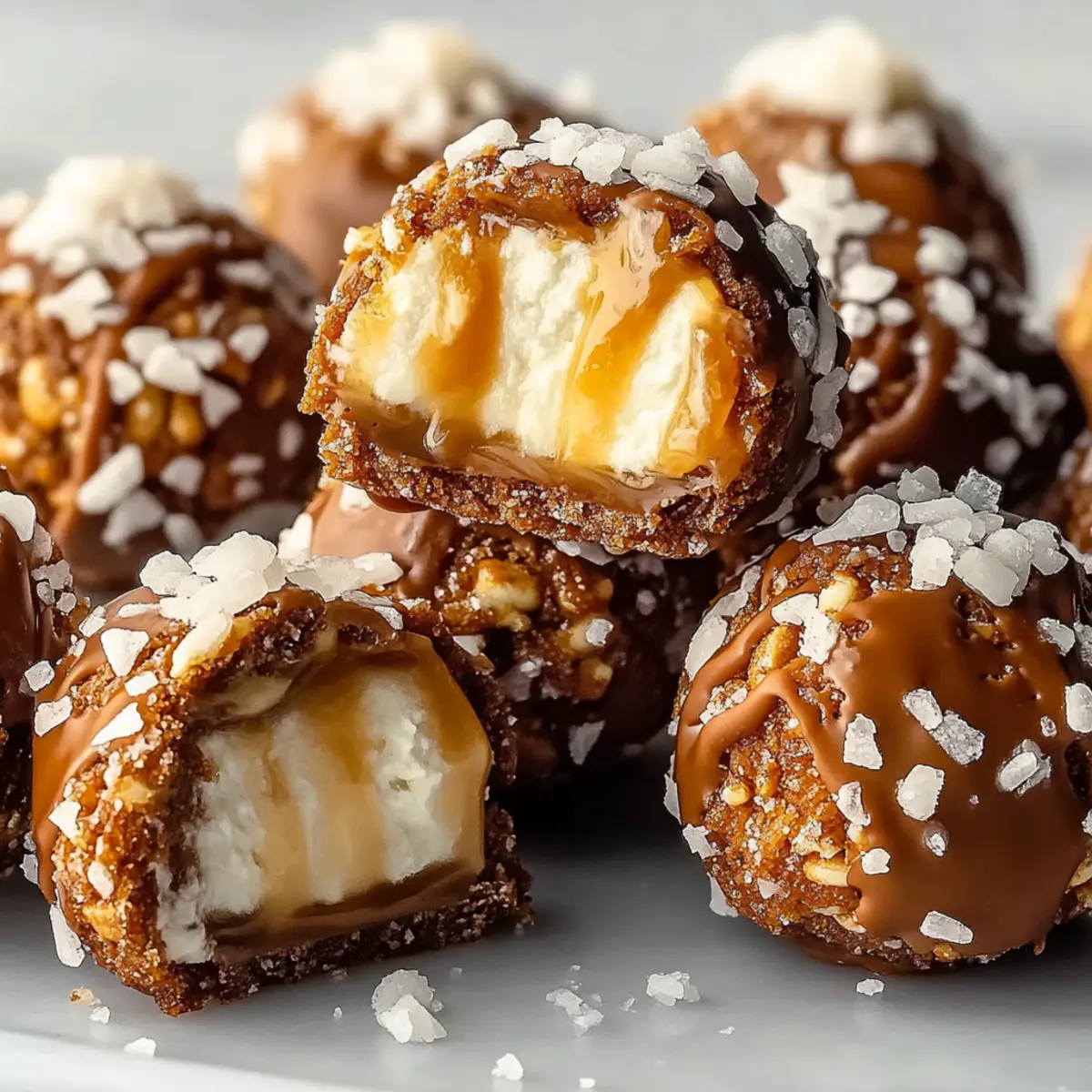 Salted Caramel Pretzel Cheesecake Balls