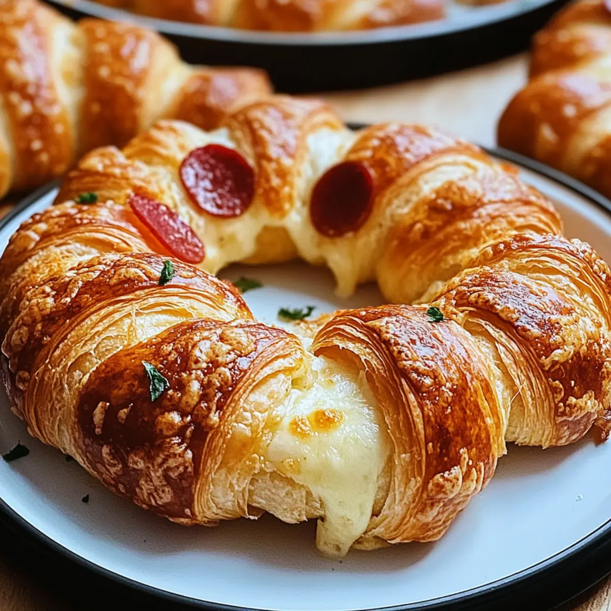 Mozzarella Pepperoni Croissant Rolls