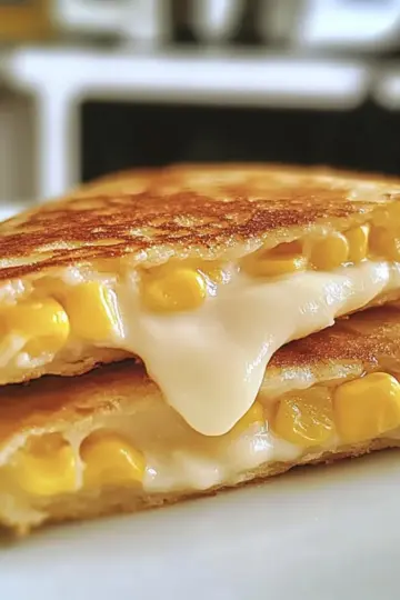Venezuelan Sweet Corn Cachapas with Melty Cheese