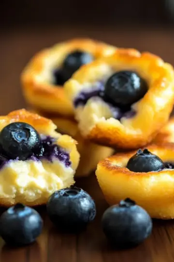 15-Minute Lemon Blueberry Cottage Cheese Pancake Bites