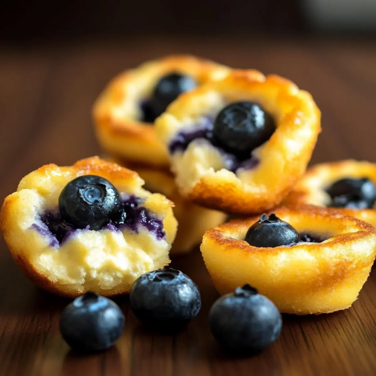 15-Minute Lemon Blueberry Cottage Cheese Pancake Bites