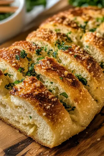 Crunchiest Garlic Butter Bread with Herbs