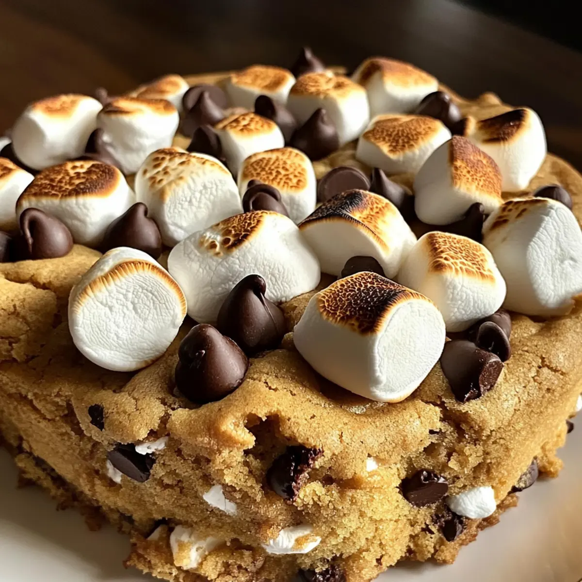 S’mores Cookie Cake