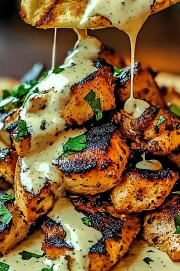 Chicken Shawarma with Creamy Garlic Sauce