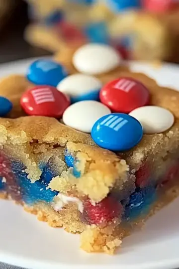 4th of July Cake-Mix Cookie Bars