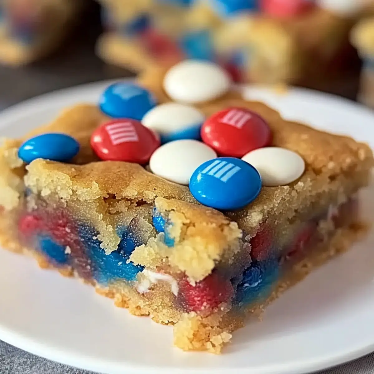4th of July Cake-Mix Cookie Bars