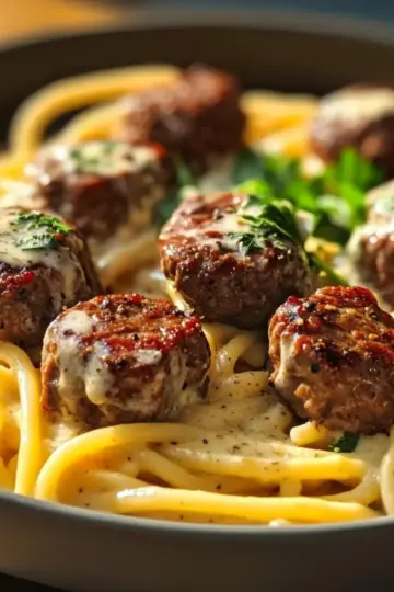 Garlic Butter Steak Bites with Pasta