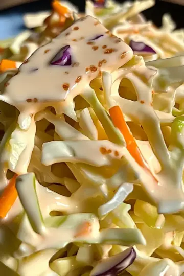 Creamy Coleslaw with Apple Cider