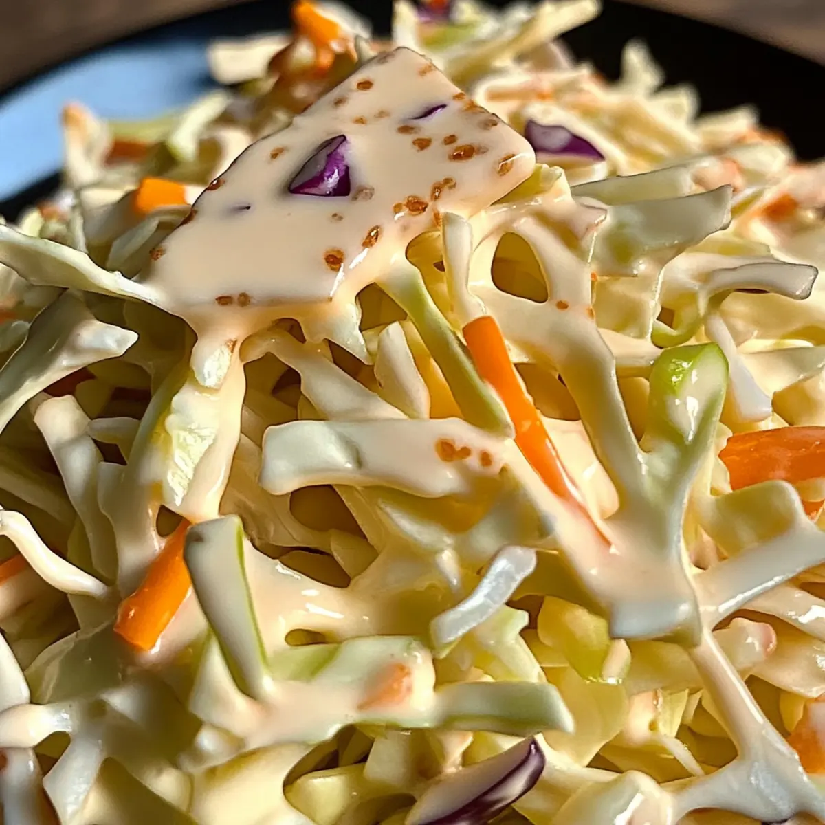 Creamy Coleslaw with Apple Cider