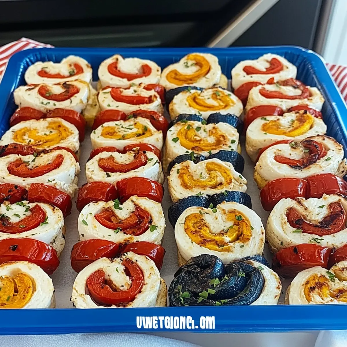 Stars-and-Stripes Turkey Ranch Pinwheels