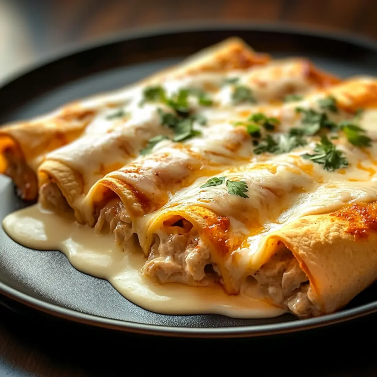 High Protein Chicken Enchiladas