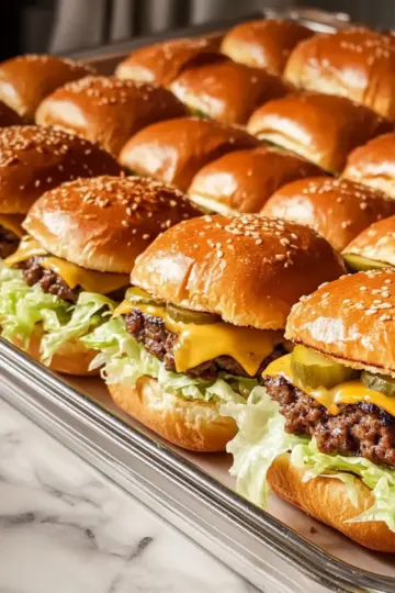 Big Mac Cheeseburger Sliders