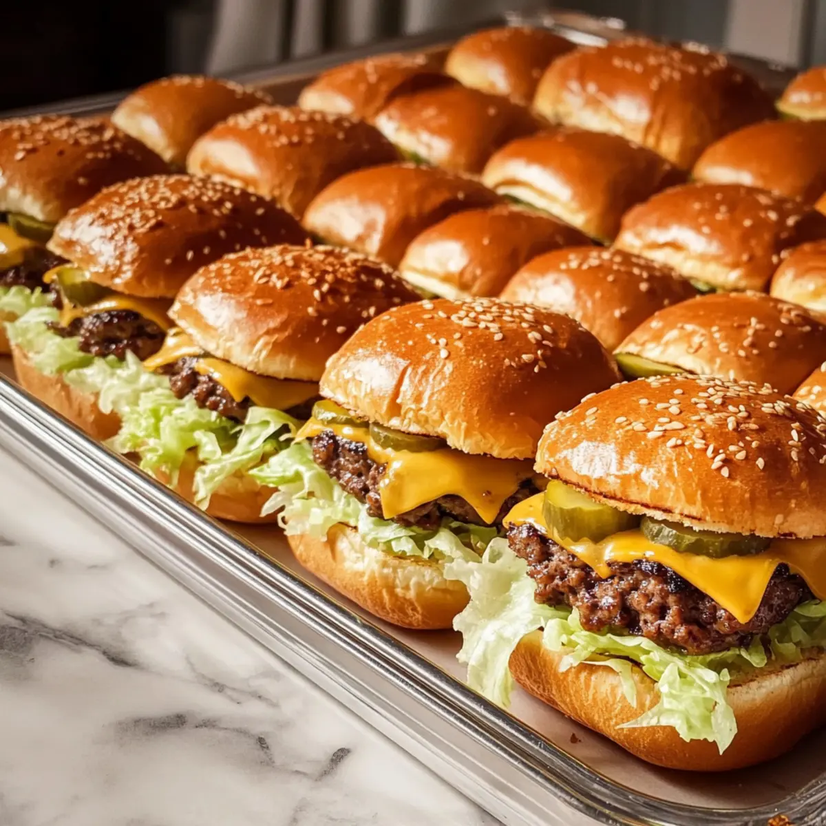 Big Mac Cheeseburger Sliders