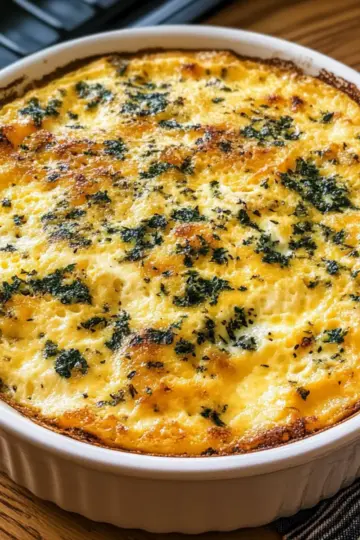Baked Savory Egg, Cheese & Herb Custard