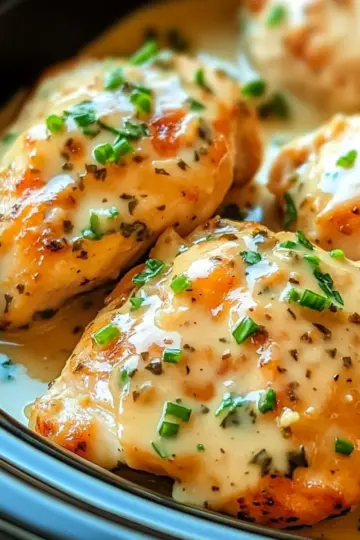Garlic Herb Chicken in the Crockpot
