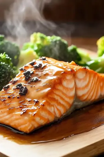 Asian Salmon and Broccoli